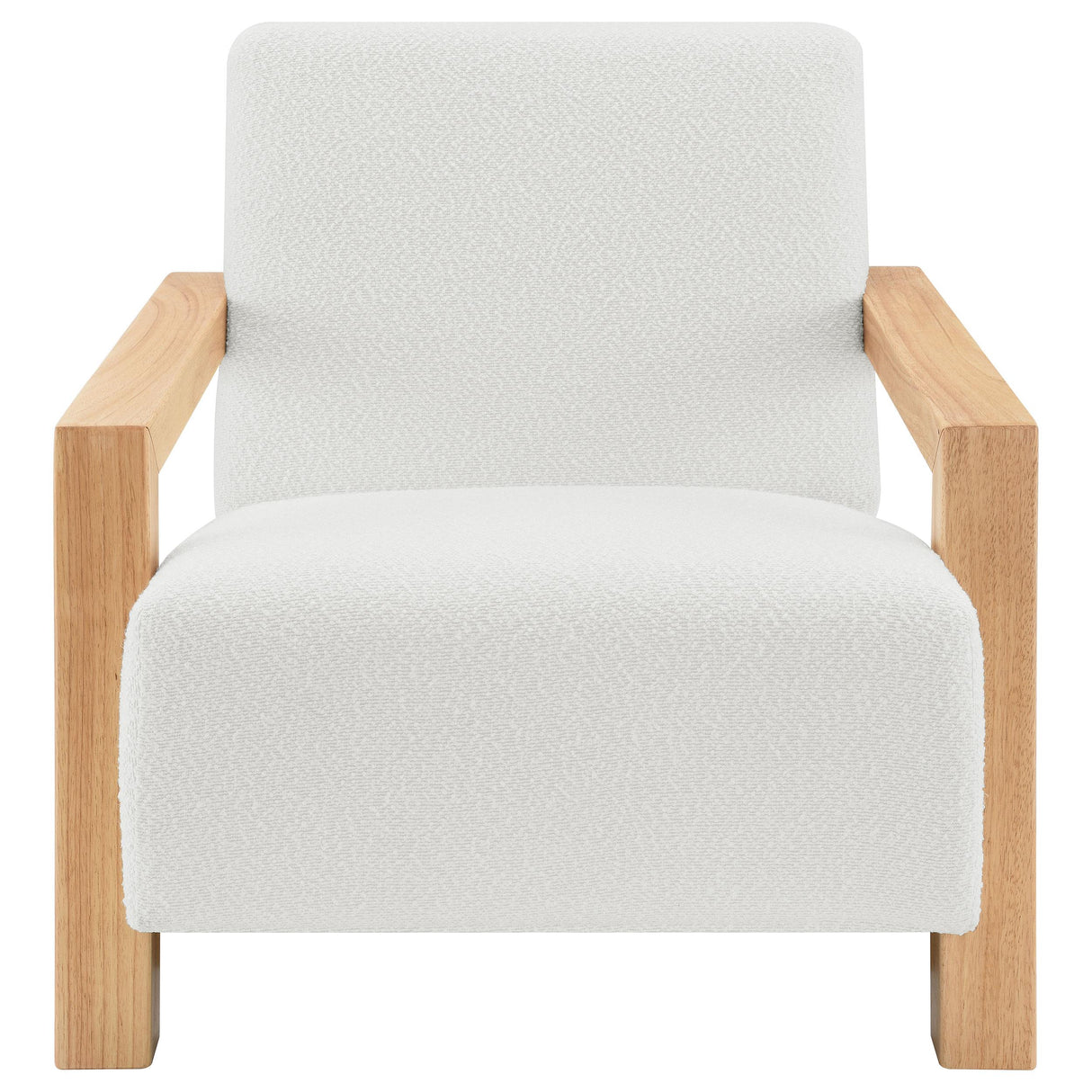 Fitzroy Ivory Boucle Upholstered Accent Arm Chair from Coaster - Luna Furniture