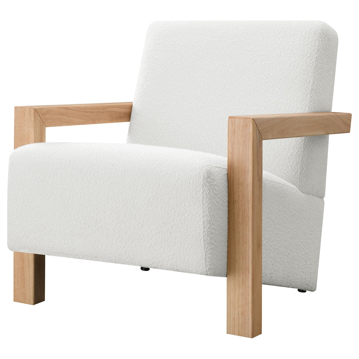 Fitzroy Ivory Boucle Upholstered Accent Arm Chair from Coaster - Luna Furniture