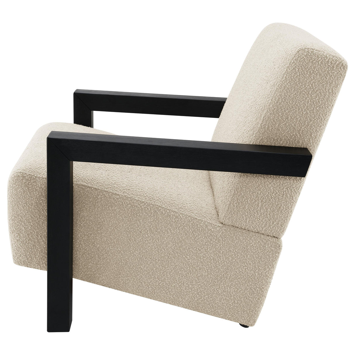 Fitzroy Latte Boucle Upholstered Accent Arm Chair from Coaster - Luna Furniture