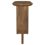 Fletcher Brown Oval Solid Mango Wood Entryway Console Table from Coaster - Luna Furniture