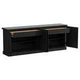 Florence Antique Black 4-Door Dining Sideboard Buffet Cabinet from Coaster - Luna Furniture