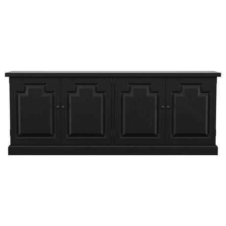 Florence Antique Black 4-Door Dining Sideboard Buffet Cabinet from Coaster - Luna Furniture