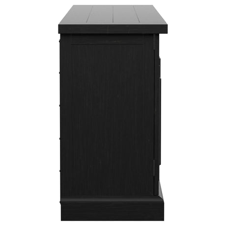 Florence Antique Black 4-Door Dining Sideboard Buffet Cabinet from Coaster - Luna Furniture