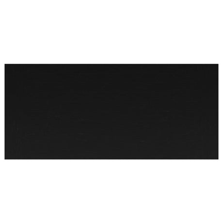 Florence Antique Black Rectangular Planked Wood Top Pedestal Dining Table from Coaster - Luna Furniture