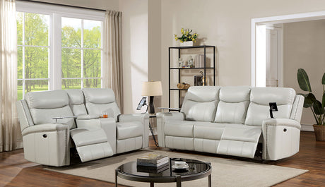 Florine Light Gray Power Sofa from Furniture of America - Luna Furniture