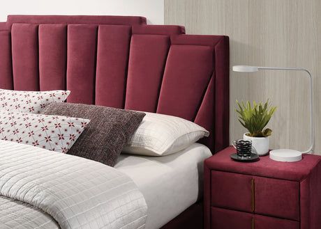 Florizel Red/Gold California King Bed from Furniture of America - Luna Furniture