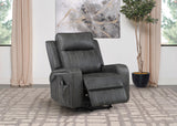 Foley Gray Upholstered Power Lift Recliner Chair from Coaster - Luna Furniture