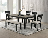 Folio Black/Neutral Dining Set from Crown Mark - Luna Furniture