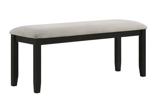 Folio Black/Neutral Dining Bench