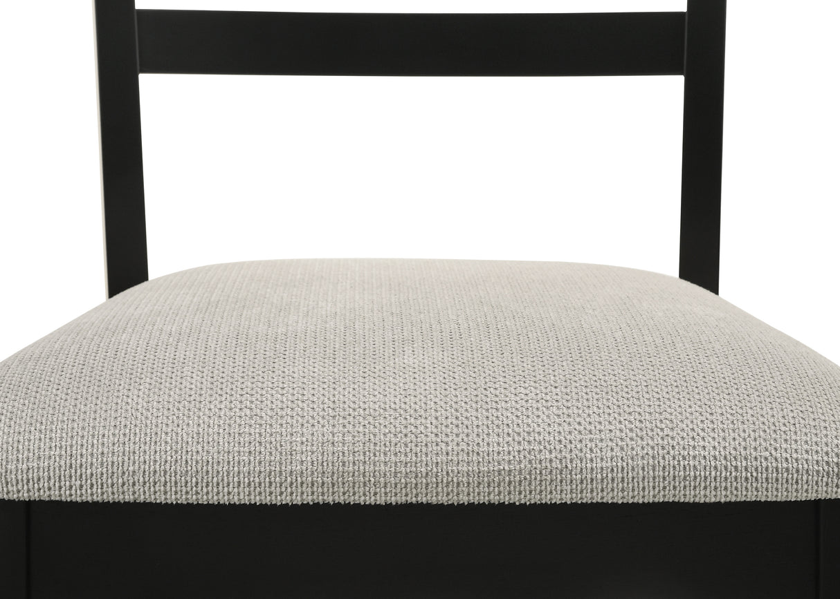 Folio Black/Neutral Dining Side Chair, Set of 2 from Crown Mark - Luna Furniture