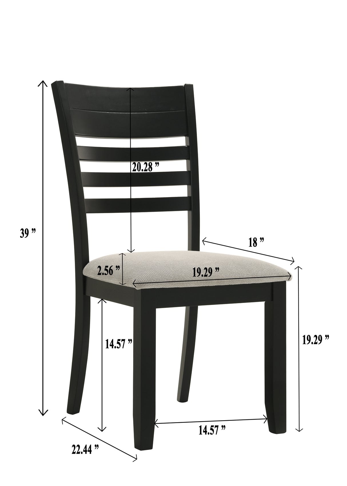 Folio Black/Neutral Dining Set from Crown Mark - Luna Furniture