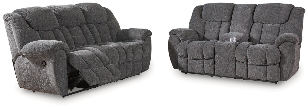 Foreside Charcoal Reclining Living Room Set from Ashley - Luna Furniture