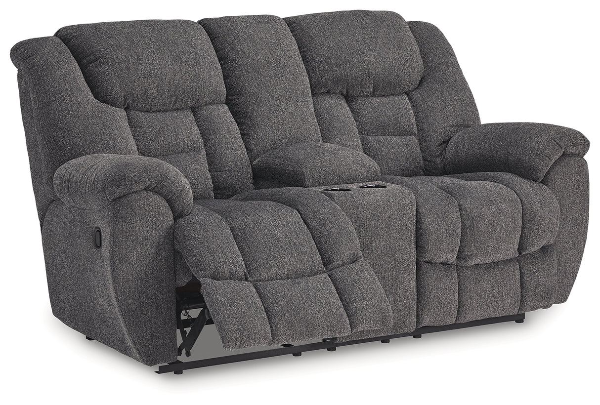 Foreside Charcoal Reclining Living Room Set from Ashley Furniture - Luna Furniture