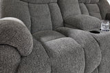 Foreside Charcoal Reclining Loveseat with Console from Ashley Furniture - Luna Furniture