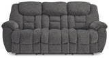 Foreside Charcoal Reclining Sofa from Ashley Furniture - Luna Furniture