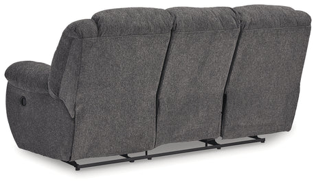 Foreside Charcoal Reclining Sofa from Ashley - Luna Furniture