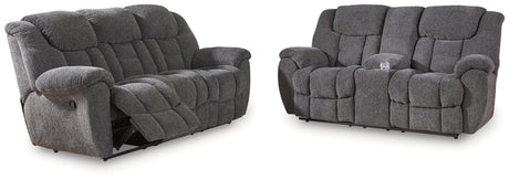 Foreside Sofa and Loveseat in Charcoal from Ashley - Luna Furniture