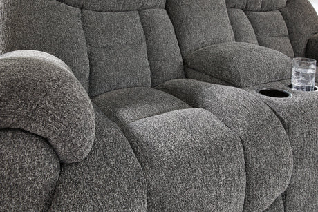 Foreside Sofa and Loveseat in Charcoal from Ashley - Luna Furniture