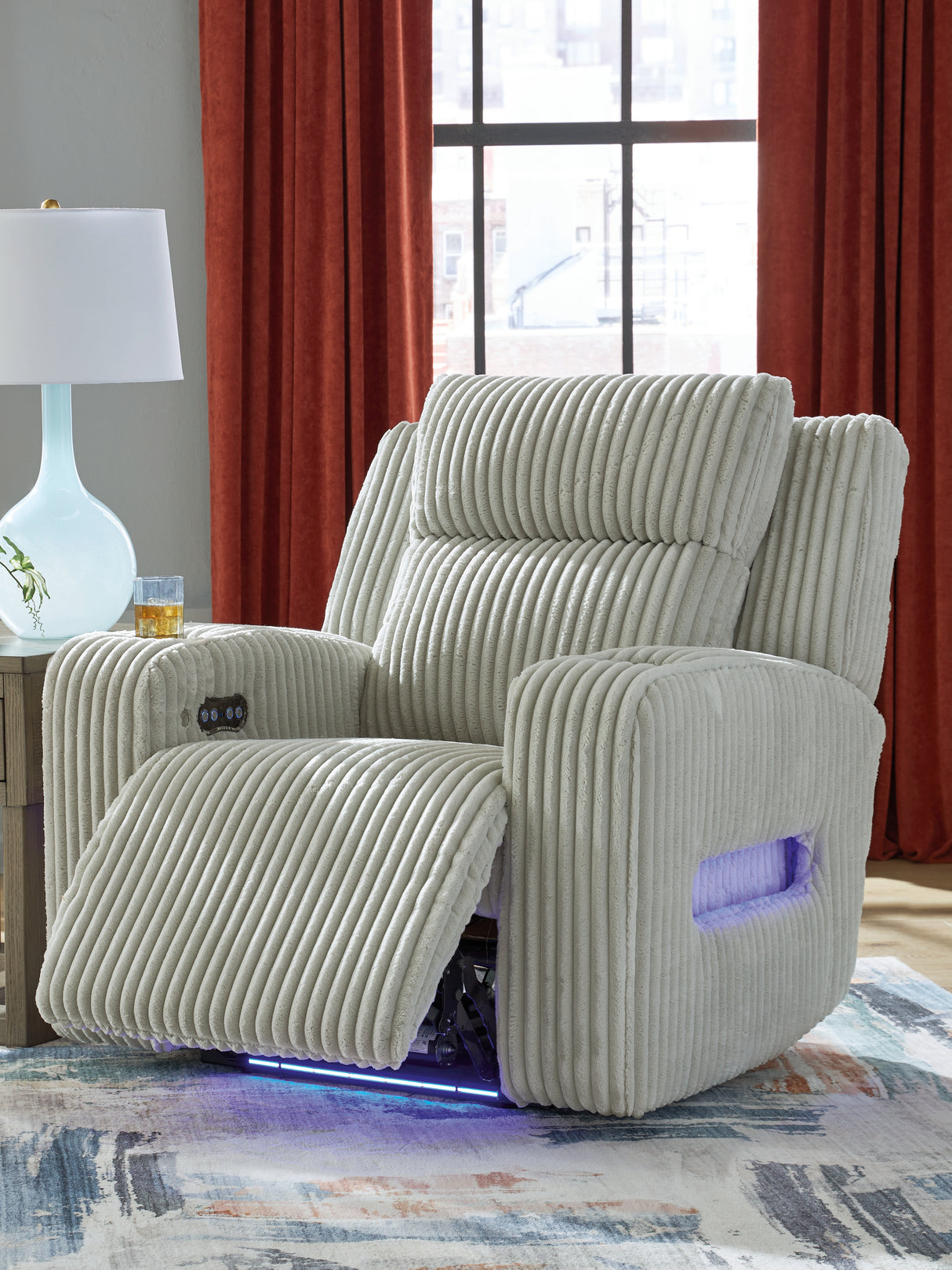 Forest Lake Alloy Power Recliner from Ashley - Luna Furniture