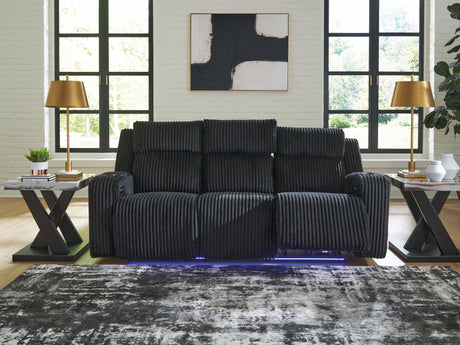 Forest Lake Black Power Reclining Sofa from Ashley - Luna Furniture