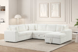 Forever Beige Sectional with Pull-Out Bed from Happy Homes - Luna Furniture