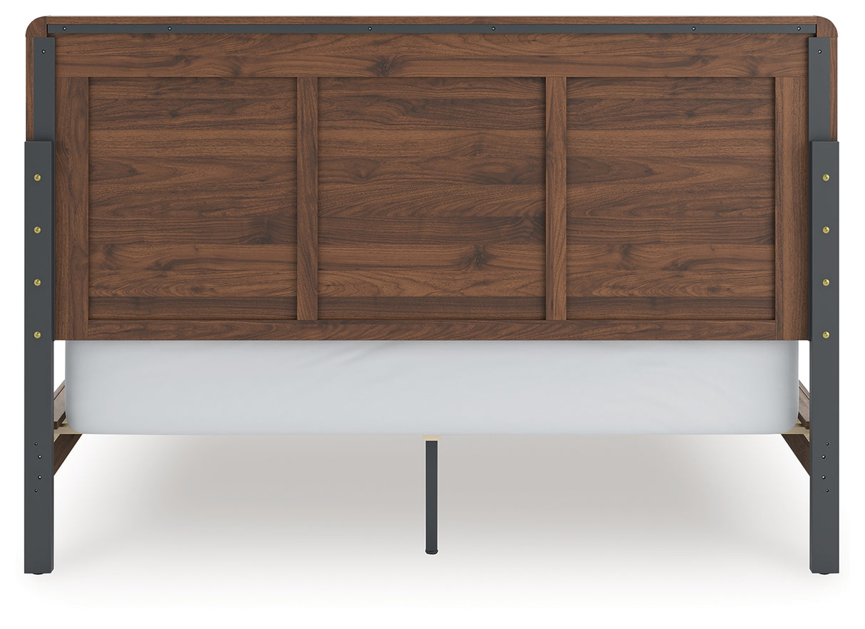 Fortlorn Walnut Brown California King Panel Bed from Ashley Furniture - Luna Furniture