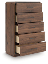Fortlorn Walnut Brown Chest of Drawers from Ashley Furniture - Luna Furniture