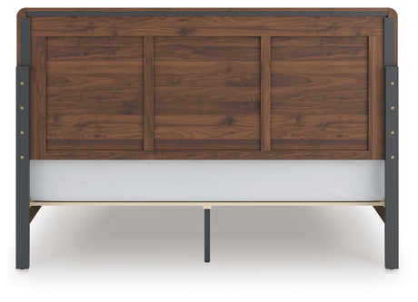 Fortlorn Walnut Brown King Panel Bed from Ashley - Luna Furniture