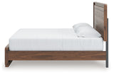 Fortlorn Walnut Brown King Panel Bed from Ashley - Luna Furniture