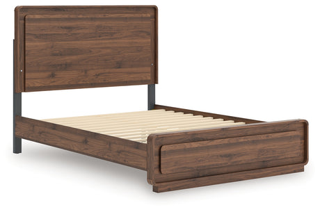 Fortlorn Walnut Brown Queen Panel Bed from Ashley - Luna Furniture