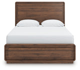 Fortlorn Walnut Brown Queen Panel Bed from Ashley - Luna Furniture