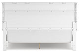 Fortman White California King Panel Bed from Ashley Furniture - Luna Furniture