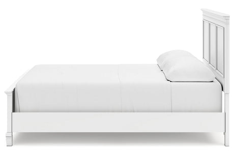Fortman White California King Panel Bed from Ashley - Luna Furniture