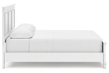 Fortman White California King Panel Bed from Ashley Furniture - Luna Furniture