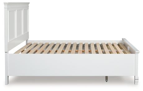 Fortman White California King Panel Storage Bed from Ashley - Luna Furniture