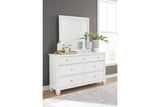 Fortman White Dresser and Mirror from Ashley - Luna Furniture