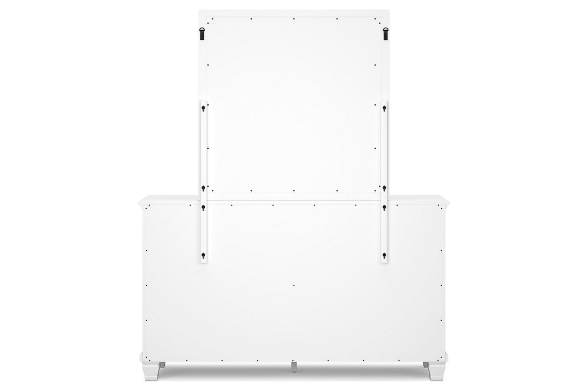 Fortman White Dresser and Mirror from Ashley - Luna Furniture