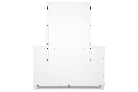Fortman White Dresser and Mirror from Ashley - Luna Furniture