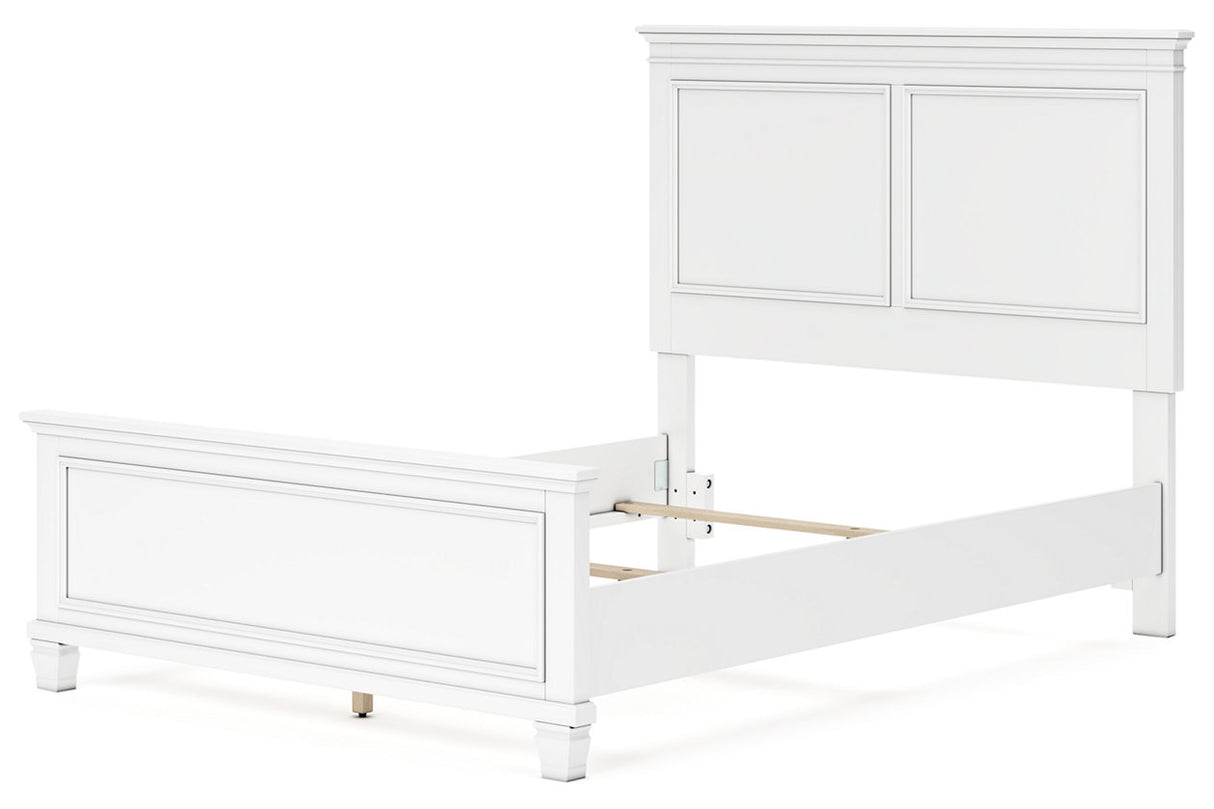 Fortman White Full Panel Bed from Ashley - Luna Furniture