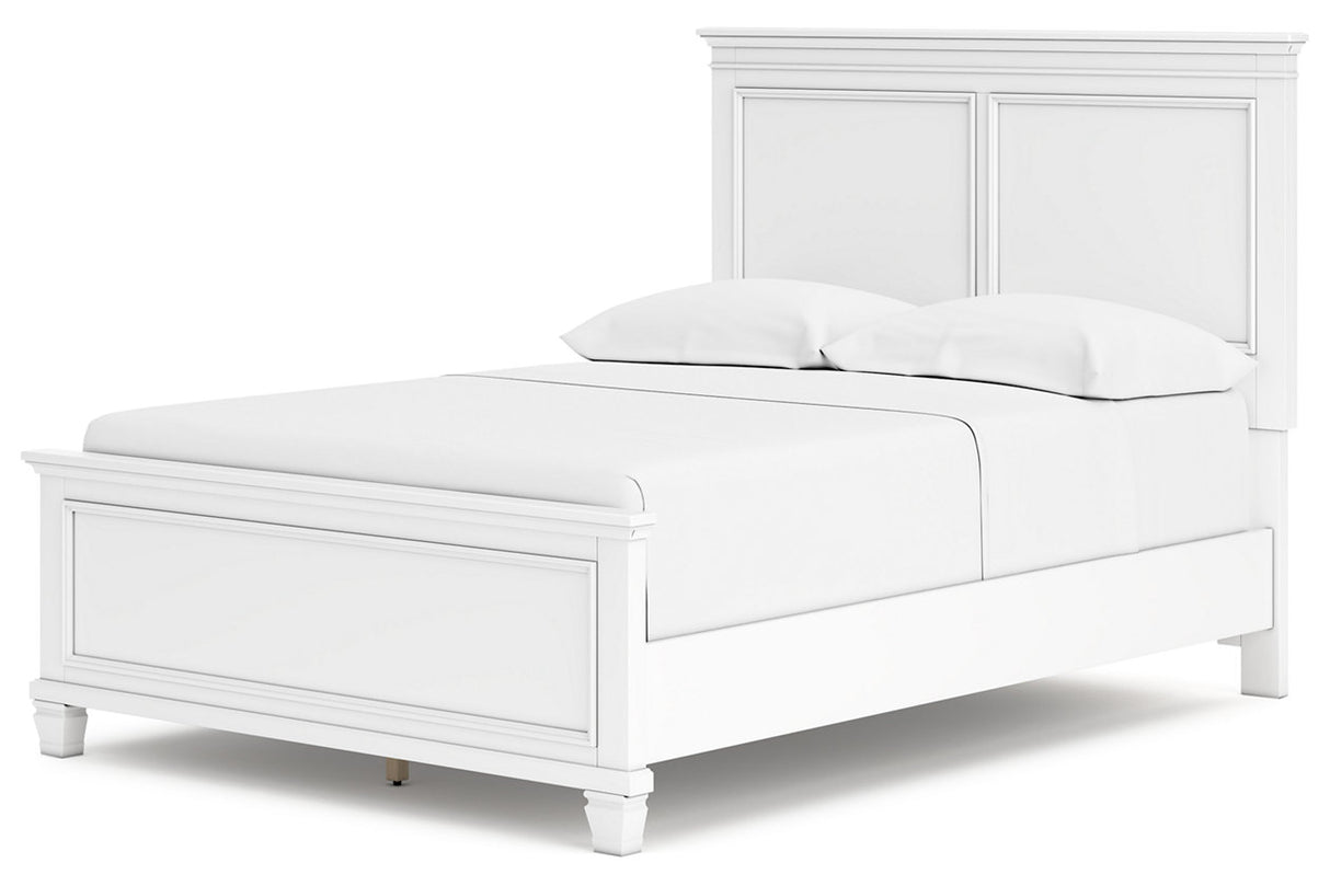 Fortman White Full Panel Bed from Ashley - Luna Furniture