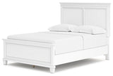 Fortman White Full Panel Bed from Ashley - Luna Furniture
