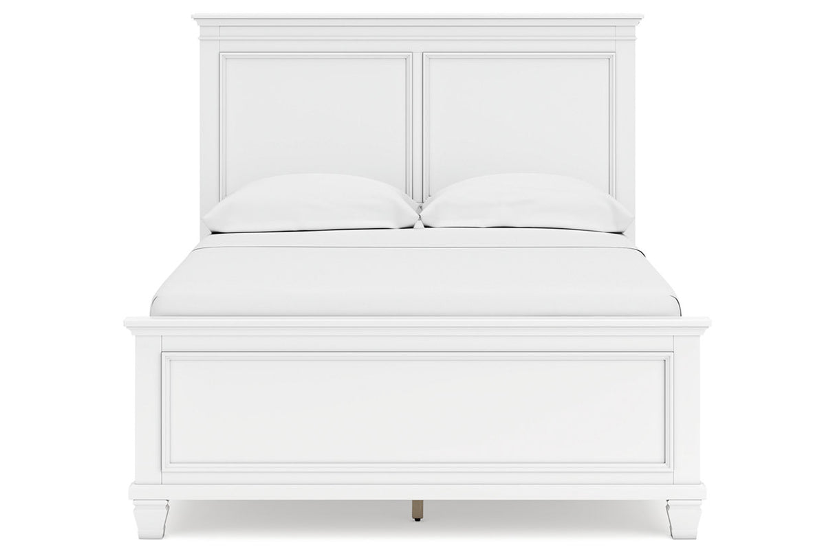 Fortman White Full Panel Bed from Ashley - Luna Furniture