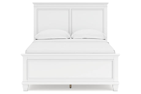 Fortman White Full Panel Bed from Ashley - Luna Furniture