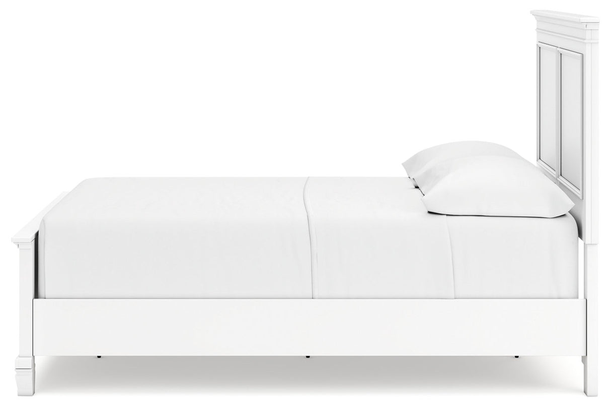 Fortman White Full Panel Bed from Ashley - Luna Furniture
