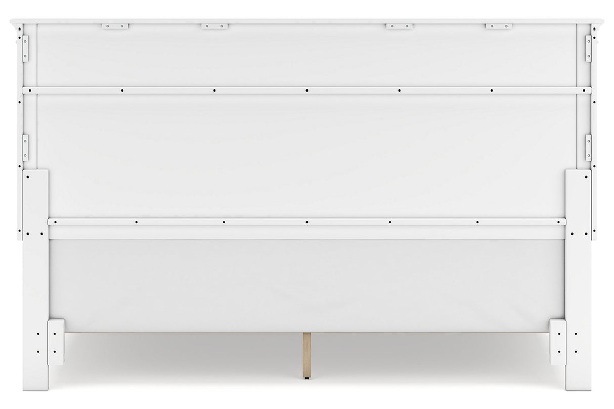 Fortman White King Panel Bed from Ashley - Luna Furniture