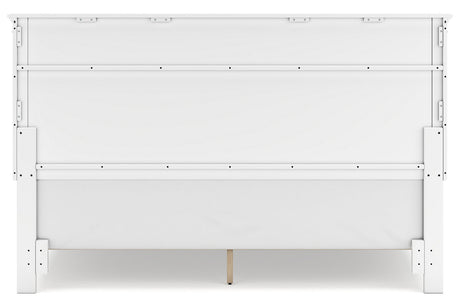 Fortman White King Panel Bed from Ashley - Luna Furniture