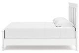 Fortman White King Panel Bed from Ashley - Luna Furniture