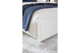 Fortman White King Panel Bed from Ashley - Luna Furniture