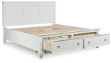 Fortman White Panel Storage Bedroom Set from Ashley Furniture - Luna Furniture