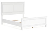 Fortman White Queen Panel Bed from Ashley - Luna Furniture